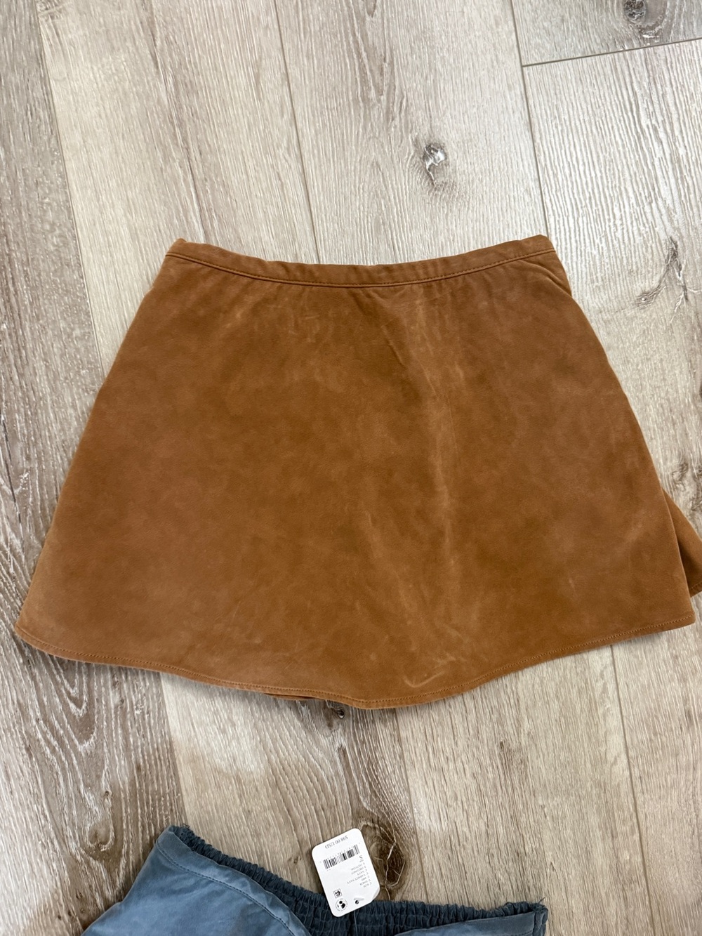 Free People brown suede mini skort #freepeople #boho